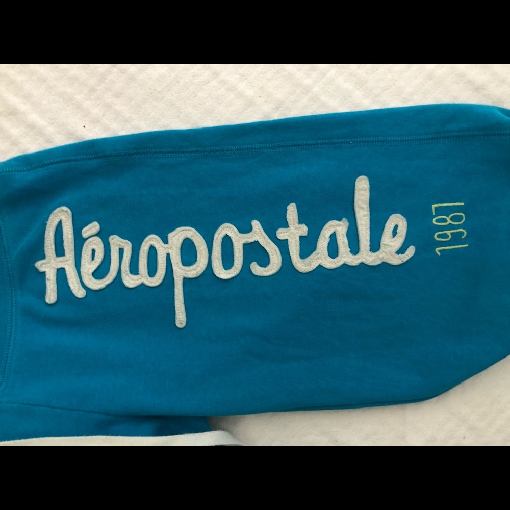 Aeropostale turquoise sweat pants - Picture 2 of 4